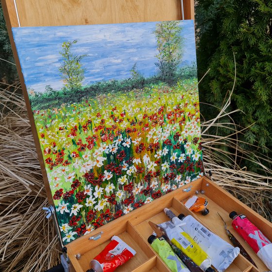 Colored meadow