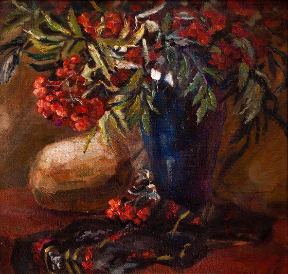 Still life with rowan