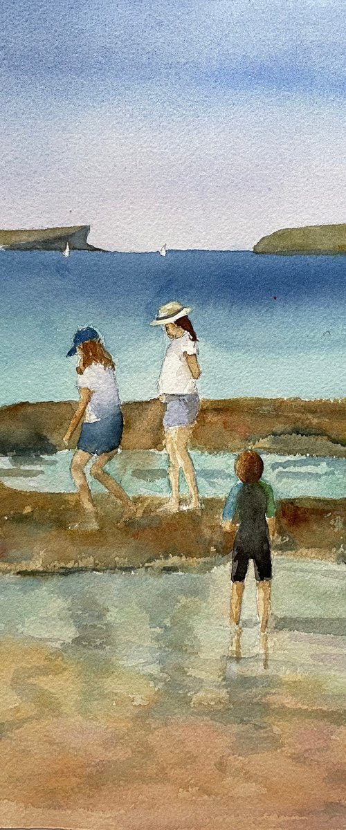 Kids at Balmoral beach by Shelly Du