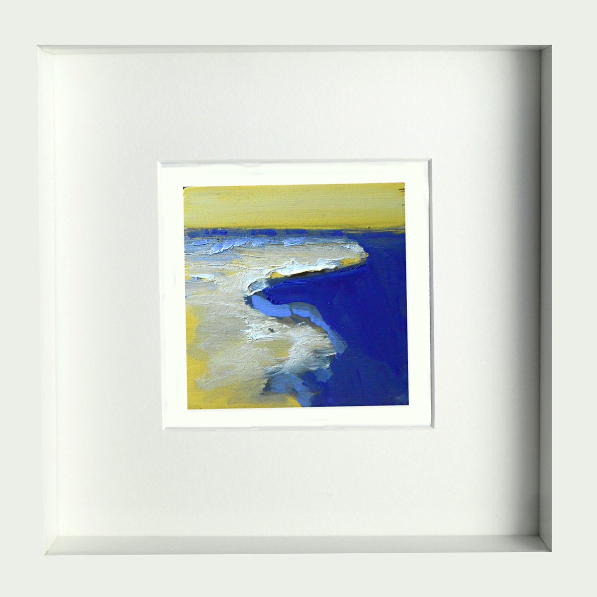 Organic Landscape Oil Painting By Cristian Valentich, 10 X 10, Serie 2, Original Artwork