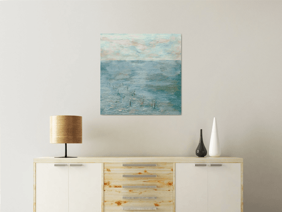 THE OYSTER PARK.70X70cm.3D canvas.