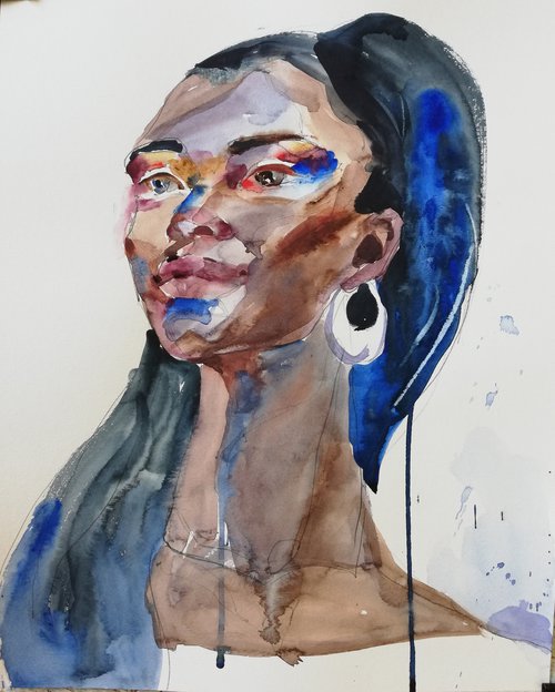 Blue Hair by Jelena Djokic