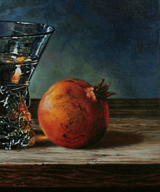 Glass an Pomegranate