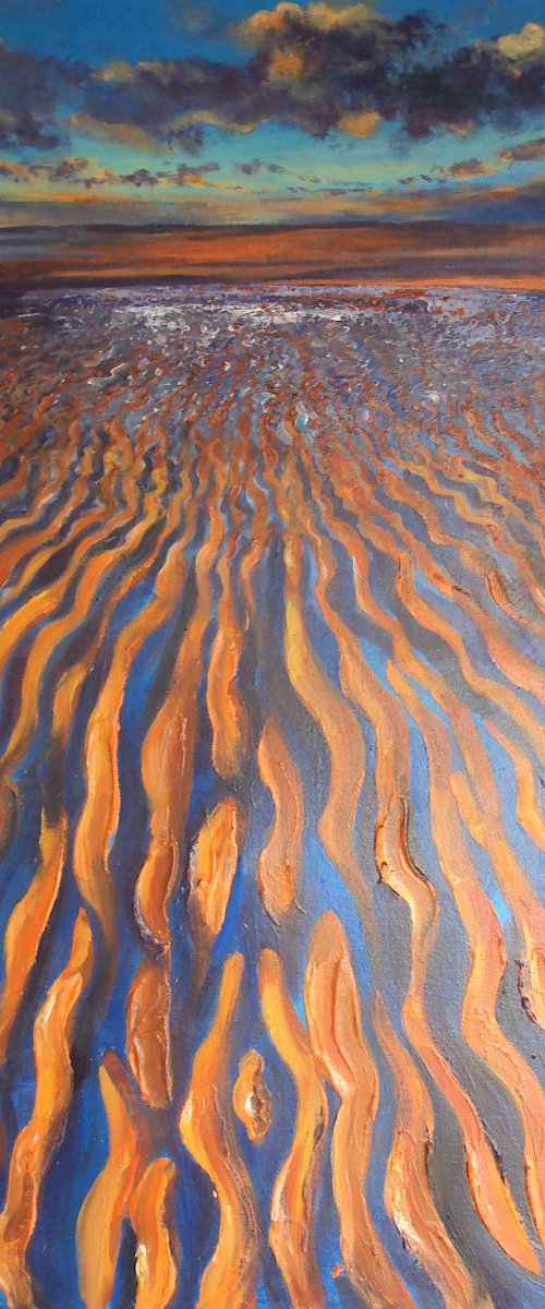 Evening Sun Sand Sea by Teresa Tanner