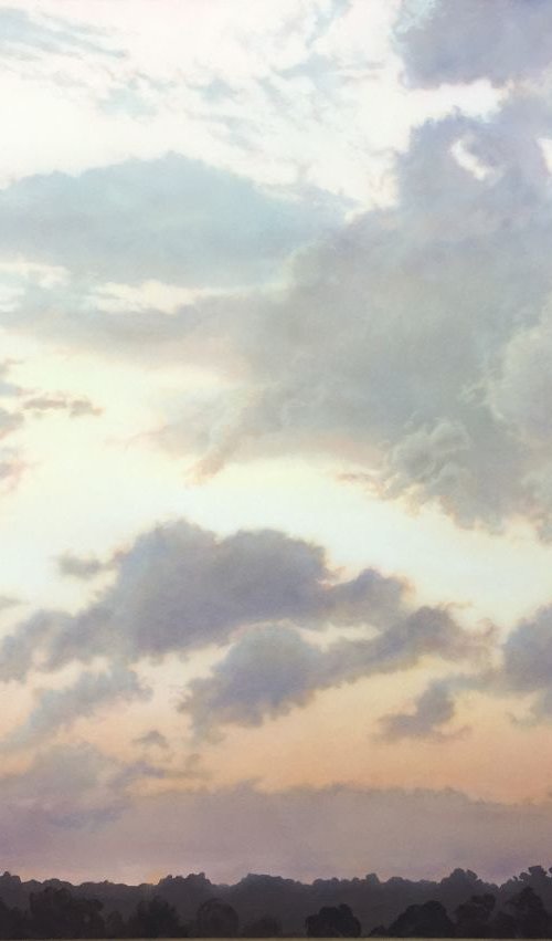 Pink Afterglow (172 x 122cm) by David Tracey