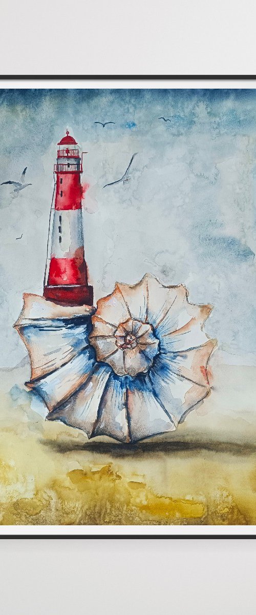 Seashell Lighthouse2 by Evgenia Smirnova