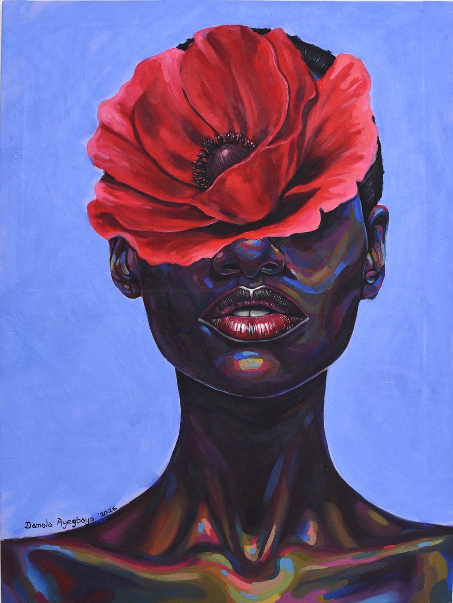 Purpose Of Existence 20- Flower, Abstraction. By Damola Ayegbayo, 36 X 48, Artwork For Sale On Artfinder