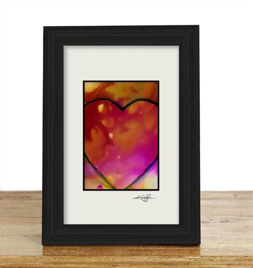 Fire Heart 2 - Abstract art by Kathy Morton Stanion by Kathy Morton Stanion