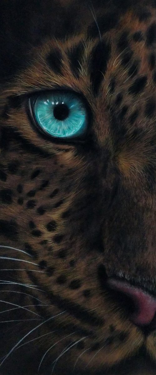 I Remember (Original Leopard Painting) by Sean Afford