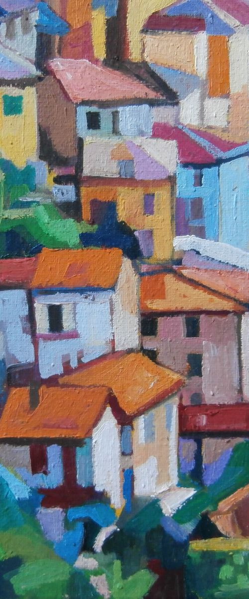 ROOFS  /  11.2 x 16.2 cm by Maja Đokić Mihajlović