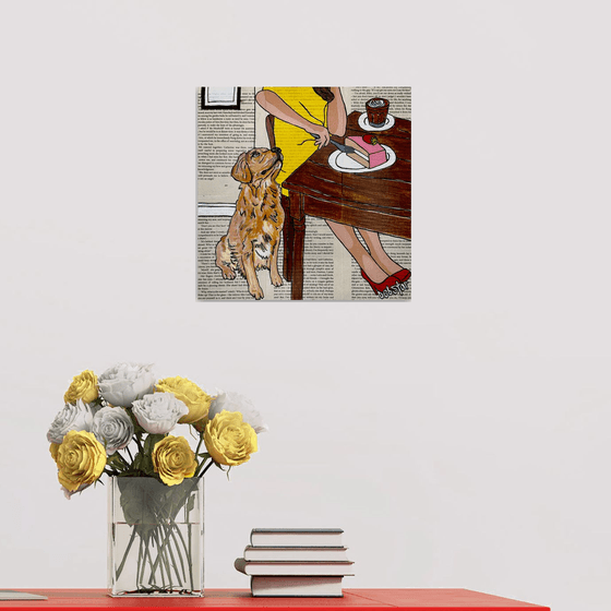 Dog Days Coffee and Cake 30cm x 30cm