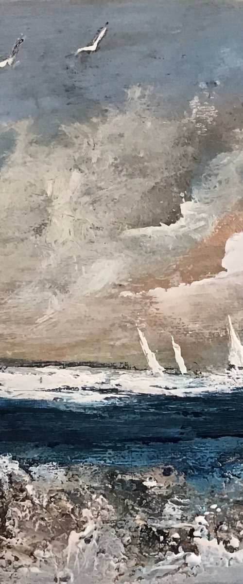 FOUR BOATS GO SAILING by Maxine Anne  Martin