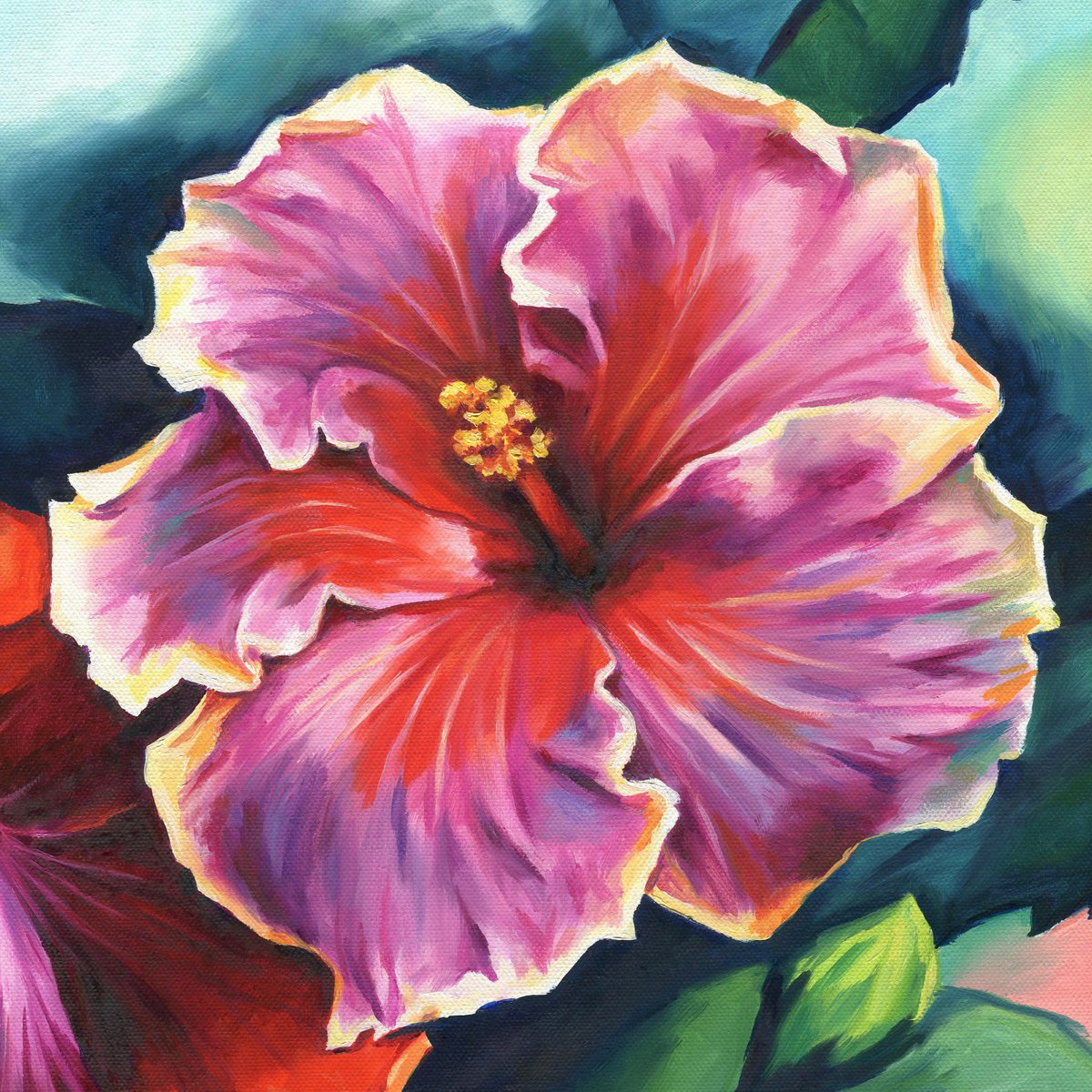 23+ Paintings Of Hibiscus Flowers