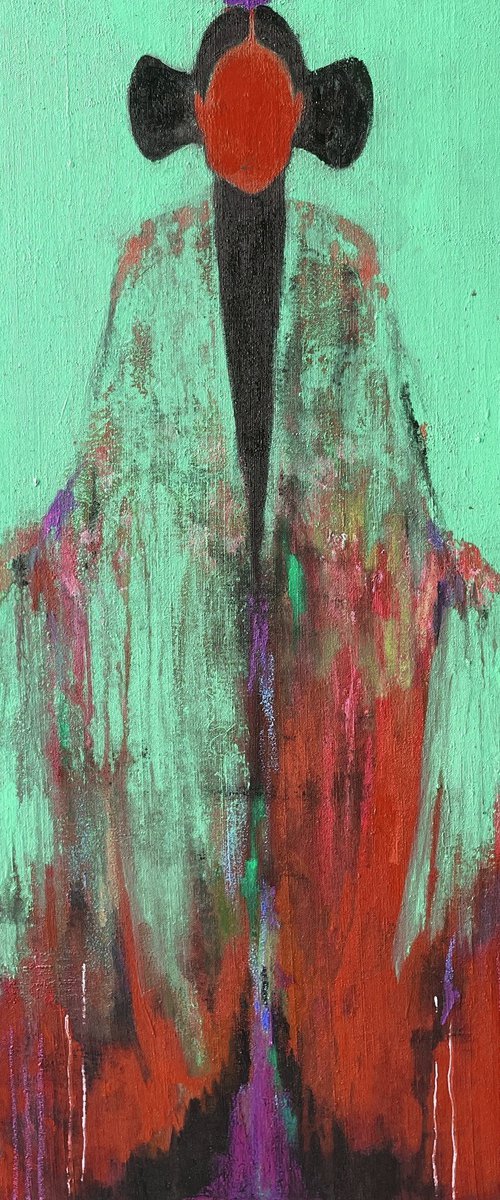 Green and Red by Gela MIKAVA