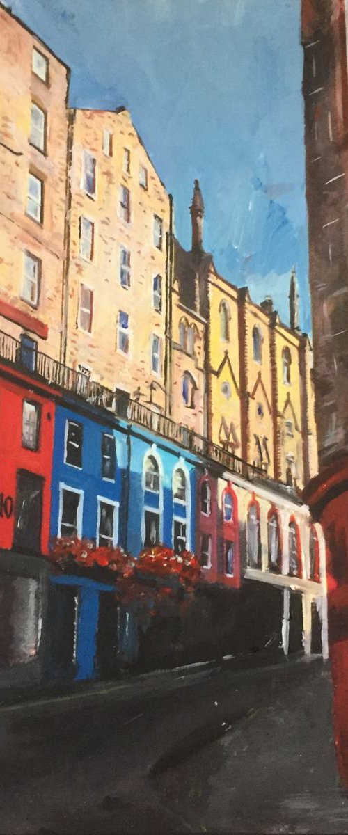 A view of Victoria Street, Edinburgh by Andrew  Reid Wildman