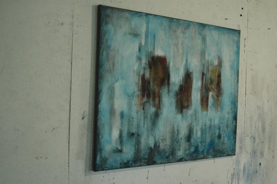 "Past and Present". Original abstract painting.
