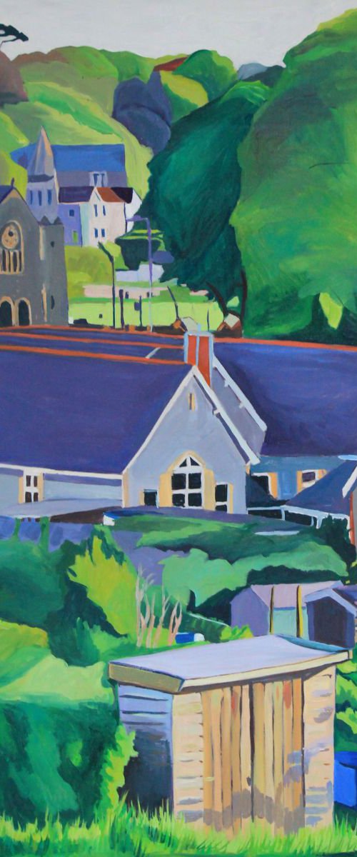 The Allotment by Oystermouth Castle by Emma Cownie
