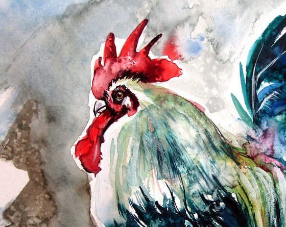 Rooster in the yard III