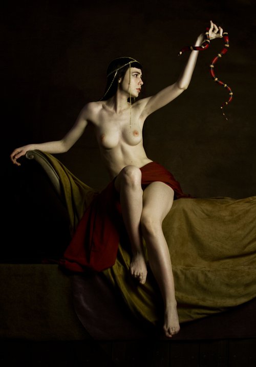Cleopatra and a snake by Rodislav Driben