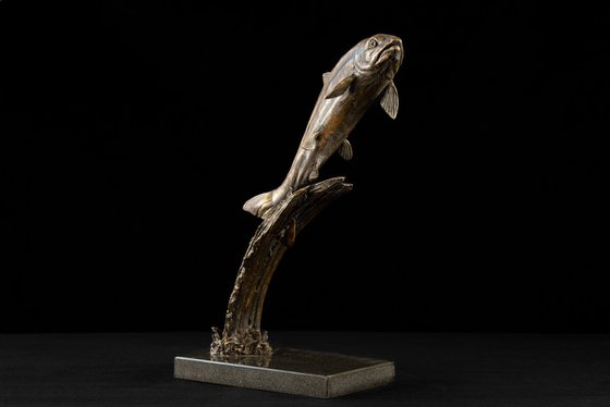 Leaping Salmon Foundry Bronze