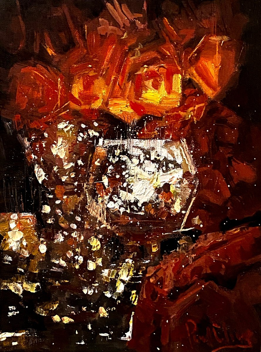 Impressionistic Cityscapes Oil Painting By Paul Cheng, 9 X 12", Valentine