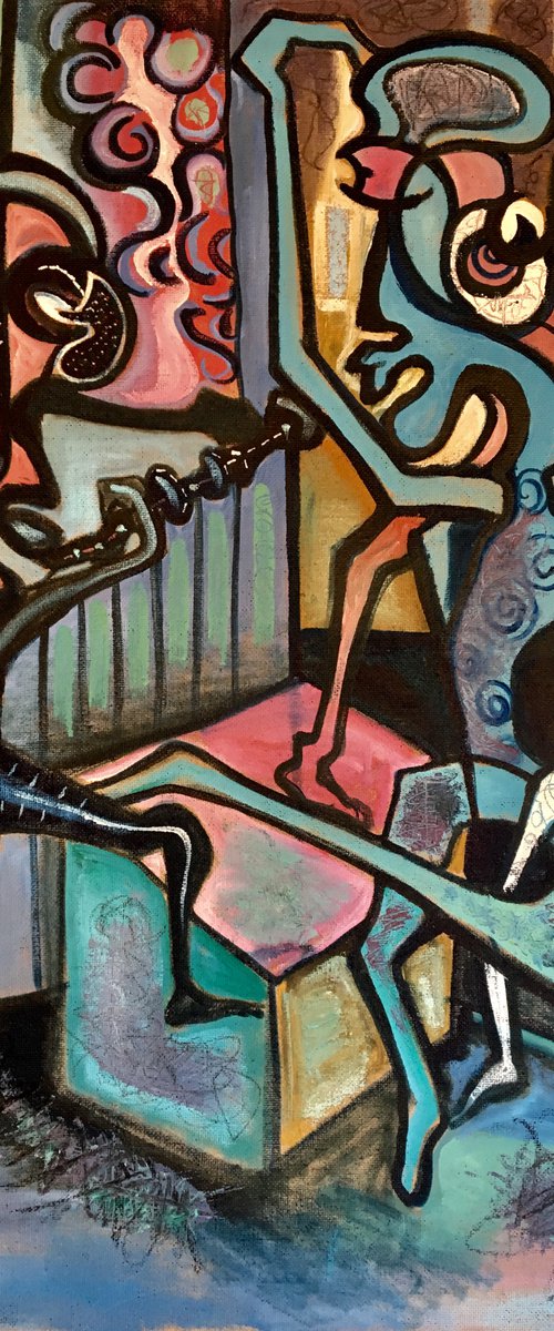 FLUTE IN BLUE by Frantisek Florian
