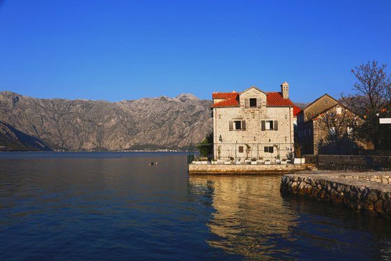 Old house on sea