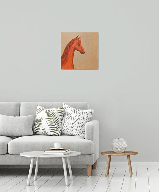 My intrepid orange chestnut unicorn