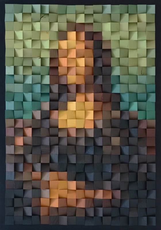 Wooden Art "Mona Lisa"