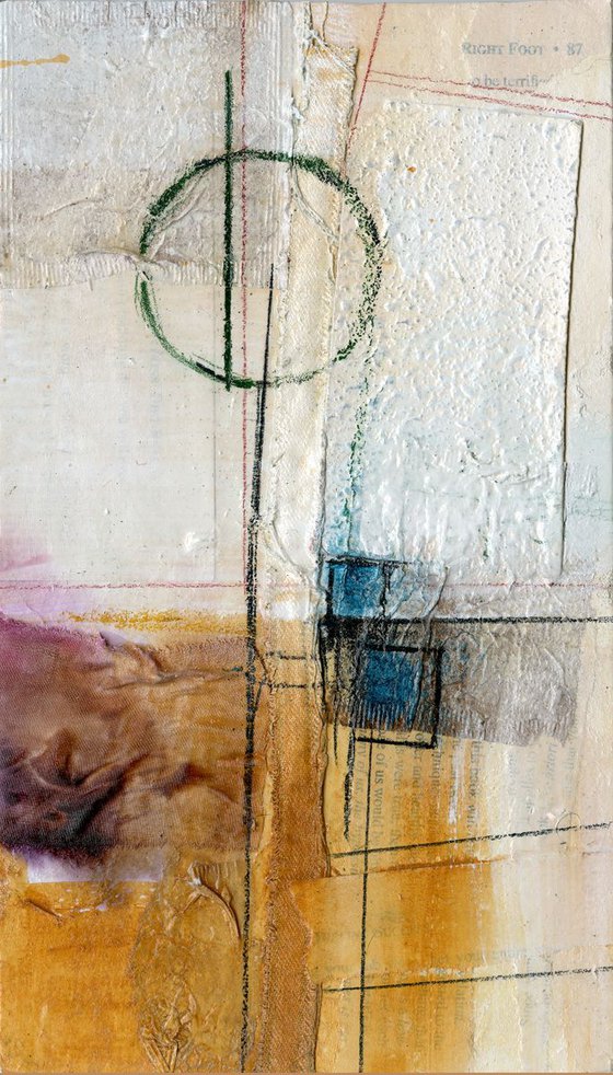 Beauteous No. 3 - Mixed media abstract art by Kathy Morton Stanion