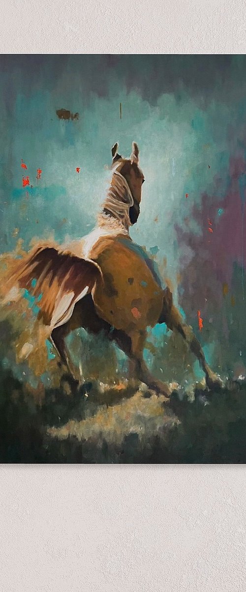 Untamed - Horse in motion by Shaun Burgess