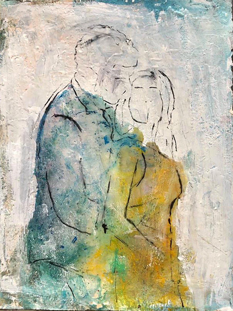 Expressive Painting , Uniti Nel Colore By Giusy Lauriola, 22 X 30, Artwork For Sale On Artfinder