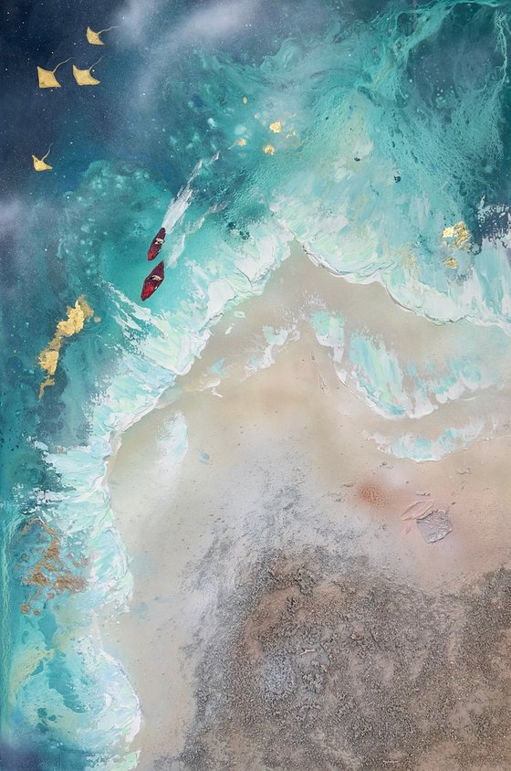 Whitsundays Teal 1 90x60