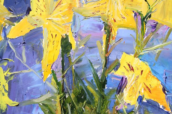 " Yellow lilies "