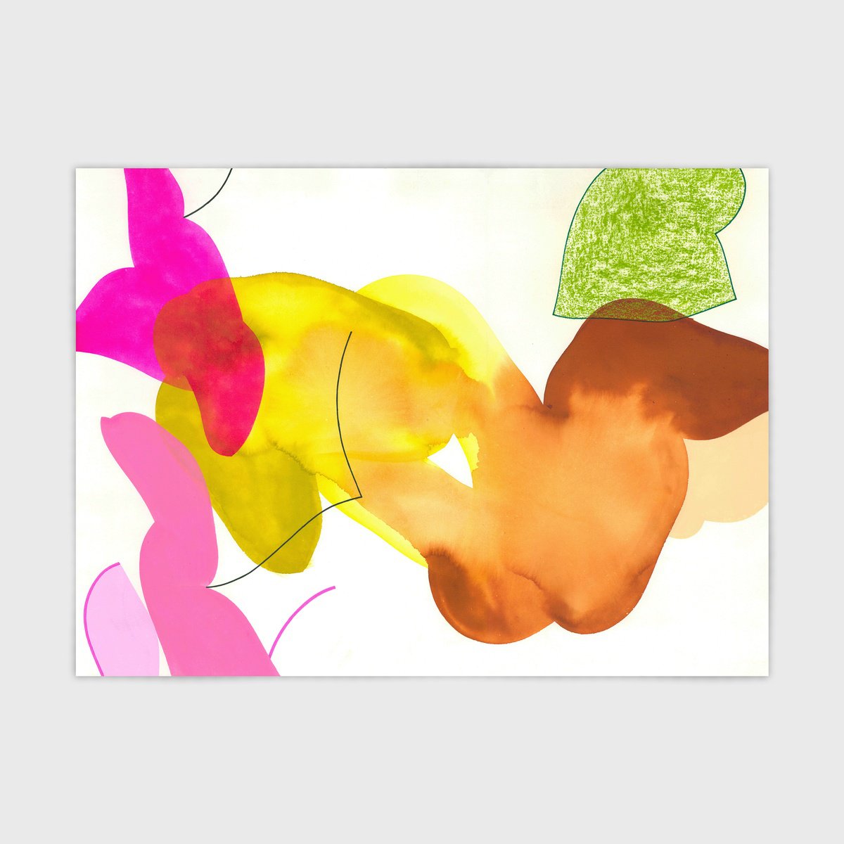 Abstract Painting By Smit Khond, 30 X 22", The Dance We Didn