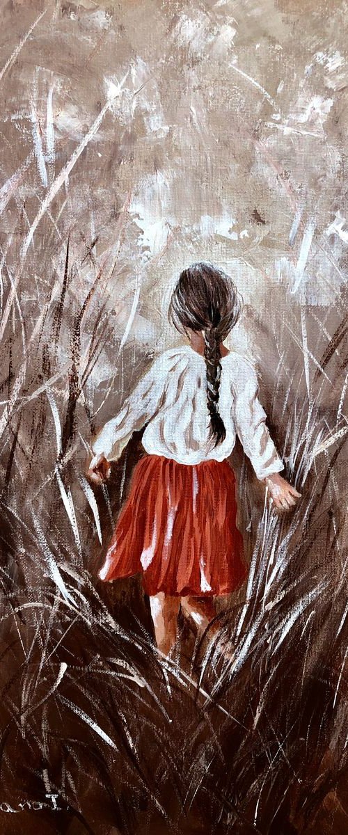 Walking through the field by Inna Montano