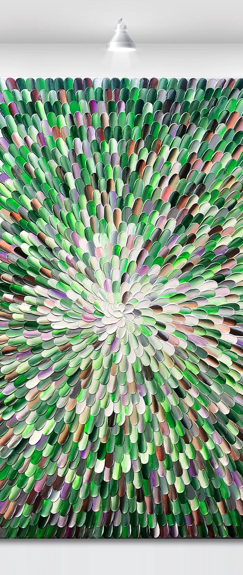 ‘Photosynthesis VIII' - 40x40" by Tatiana Georgieva