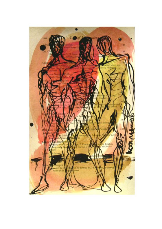 Three Male Figures