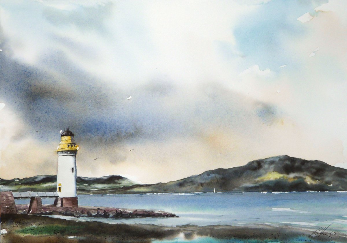 Rubha nan Gall Lighthouse by Graham Kemp