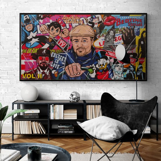 Rick's Tarantino Blend 190cm x 100cm Textured Urban Pop Art