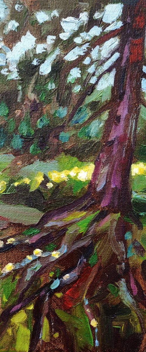 Old tree — original oil painting by Natalia Miasnikova