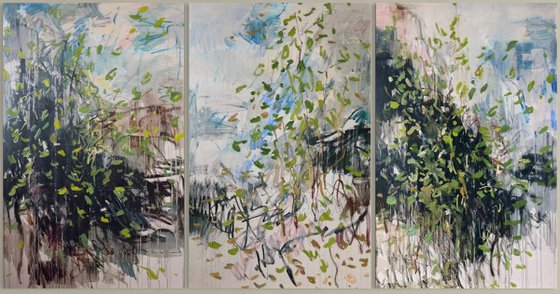 Long walks. Triptych.