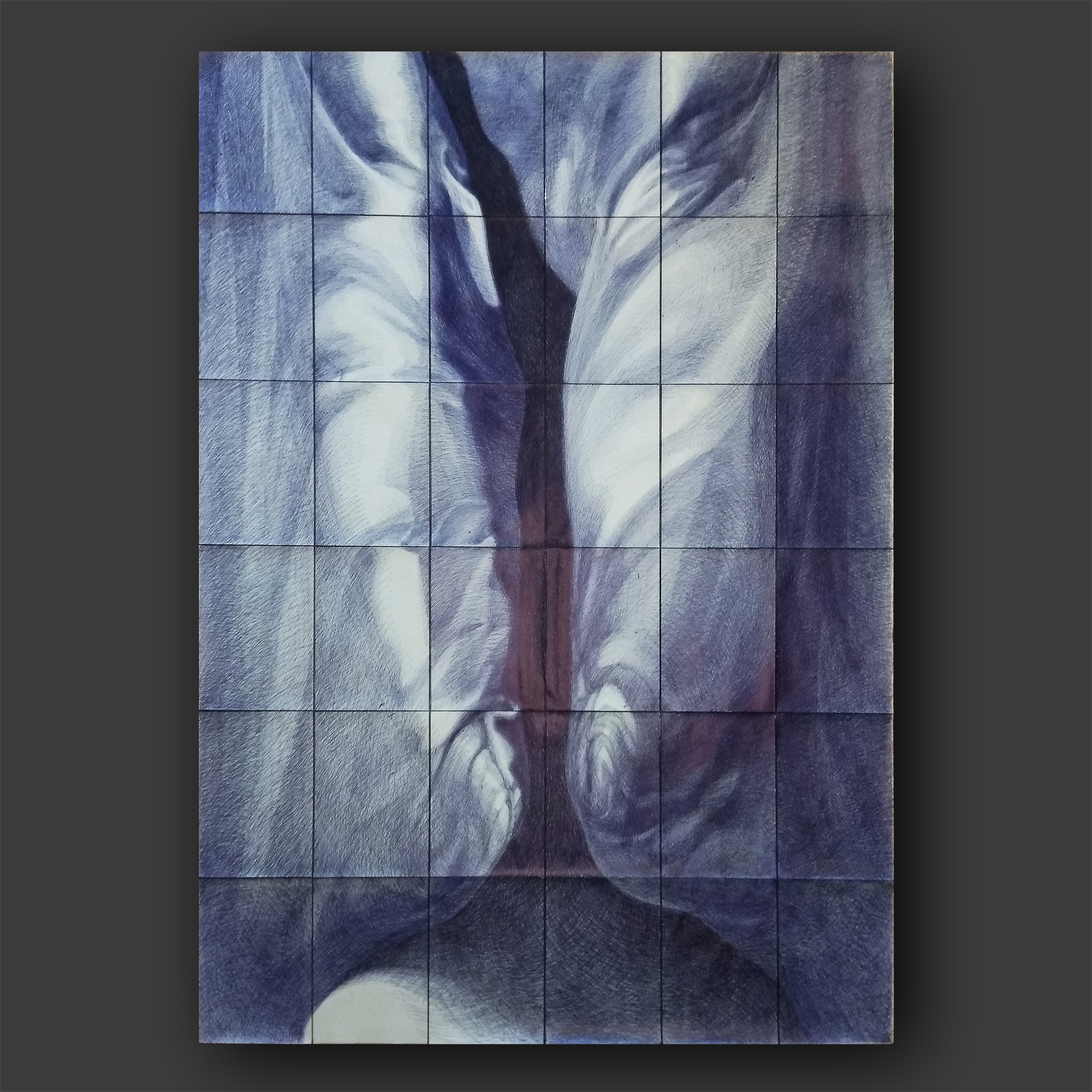 Photorealistic Still Life Drawing By Marya, 50 X 71", "Emptiness", Original Artwork