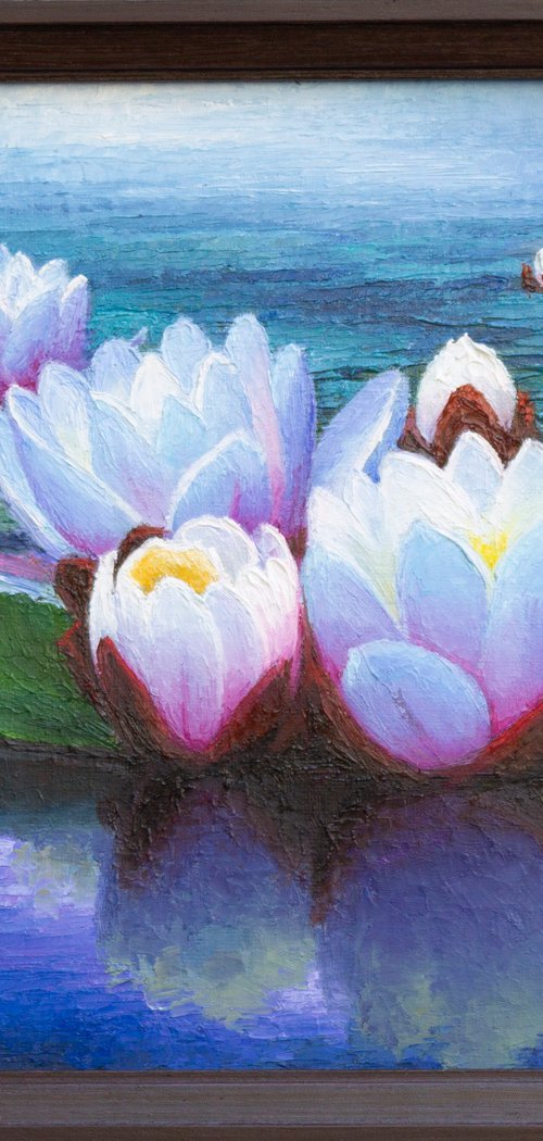 WATER LILIES 3 by Oleksii Vylusk