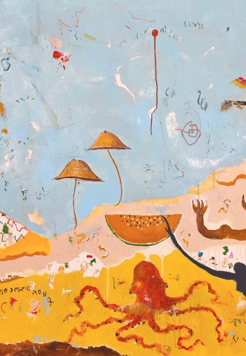 The word crumbles by Alfonso Sánchez