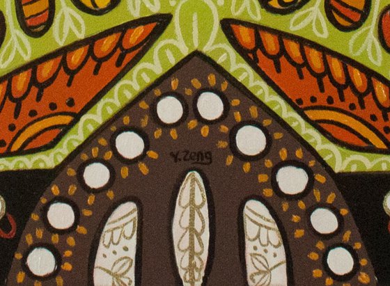 Monarch pattern mandala