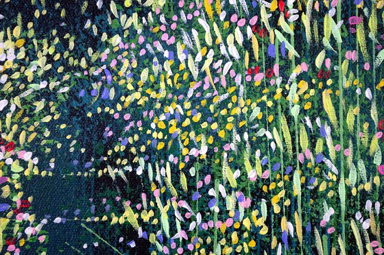 Forest Path With Wild Flowers