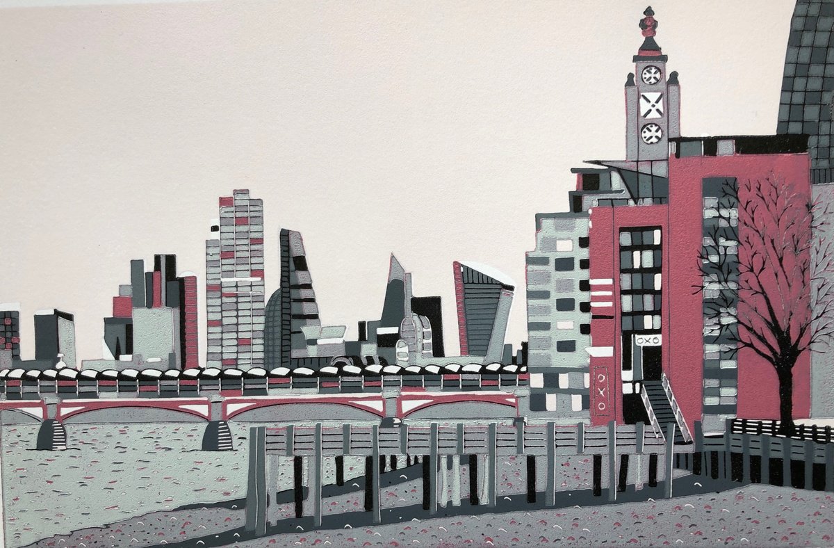 Oxo Tower Wharf by Nathalie Pymm Art