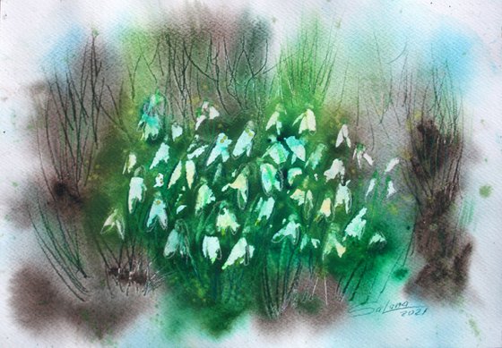 Snowdrops /  ORIGINAL PAINTING