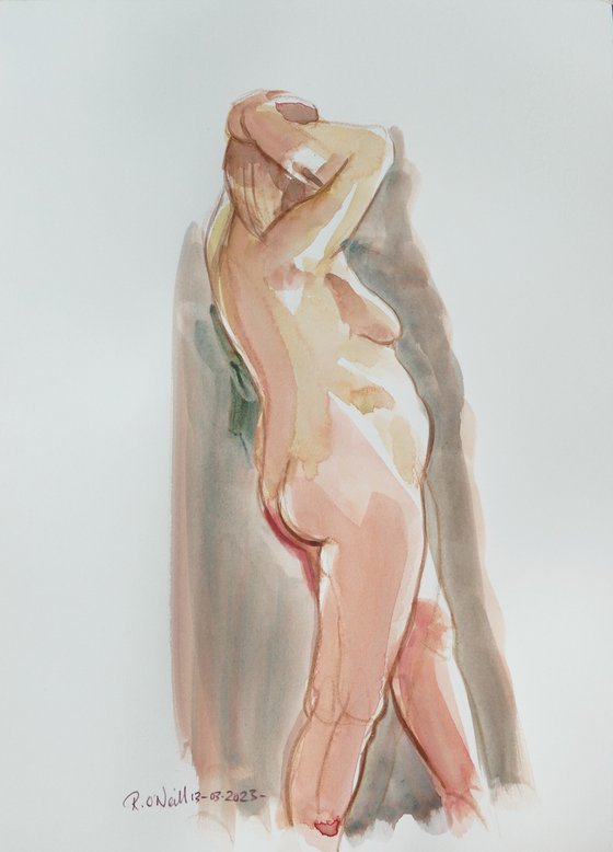 Standing female nude